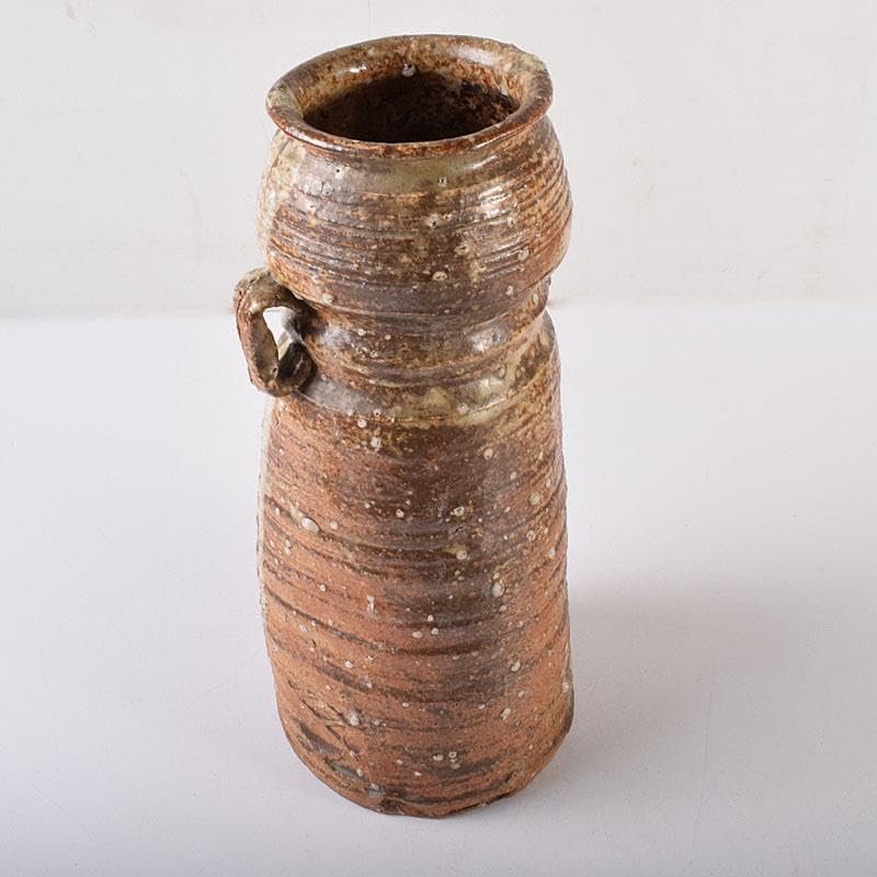 耳付花入 文化遺産オンライン 美濃伊賀焼 伊賀耳付花生 時代箱